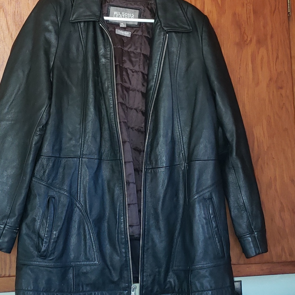 Wilson's leather womens jacket with zip in liner